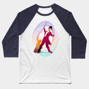 Whirling Astaire Baseball T-Shirt